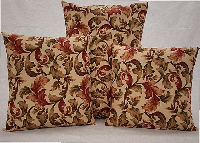 Autumn Fall Floral Leaves Pillowcase / Pillow Cover (Many Sizes)