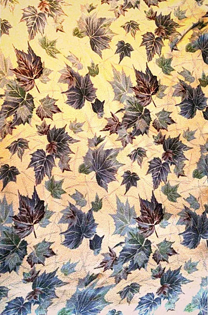 Fall Leaf Blanket 64"x43" Multicolored