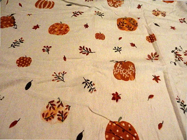 new 2 Flannel Pillow Cases 100% cotton STANDARD SIZE Fall Leaves Pumpkins Autumn