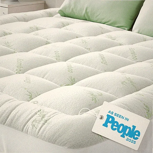 Niagara Twin Mattress Topper - Ultra Soft Bamboo Pillow Top for Back Pain Relief