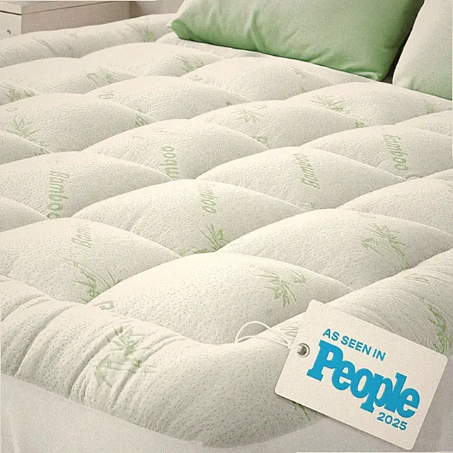 Niagara Ultra Soft Queen Size Mattress Topper - Viscose Made from Bamboo Pillow