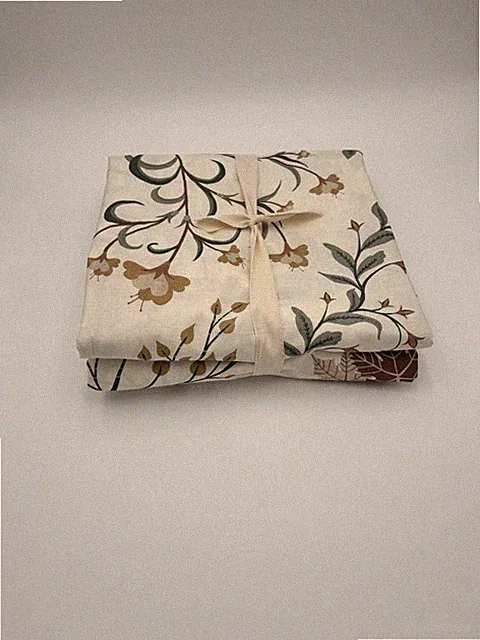 Pottery Barn Autumn Botanical Percale Duvet ~ Full/Queen