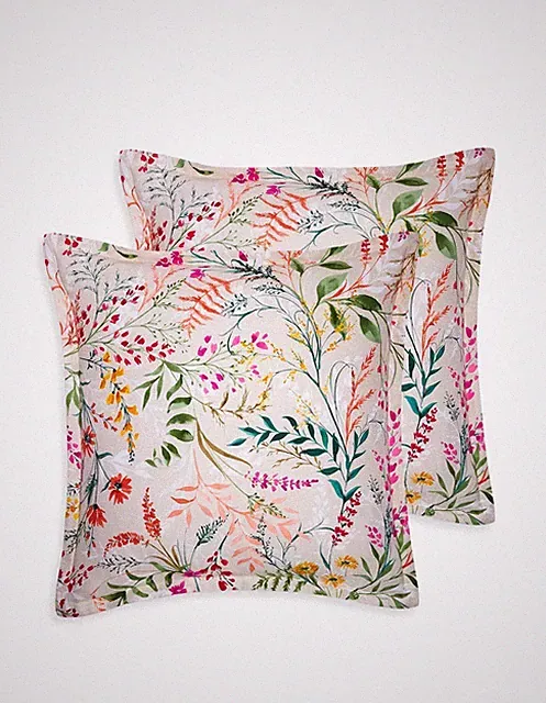 Sky Autumn Posies 2 Euro Shams, Pair - 100% Exclusive New